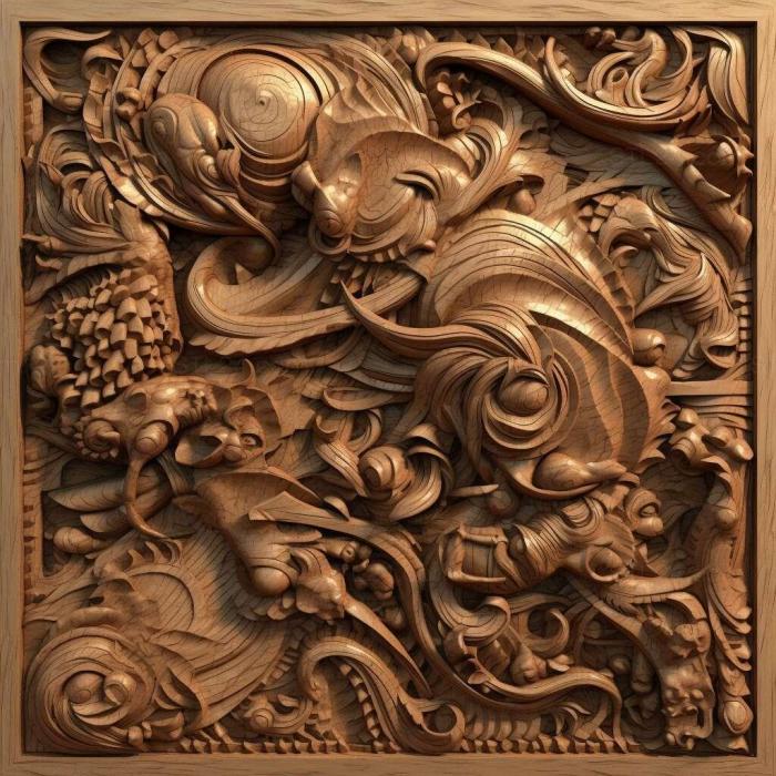 Patterns and decorations (stl JAC iEV5 3, PATTERN_615) 3D models for cnc